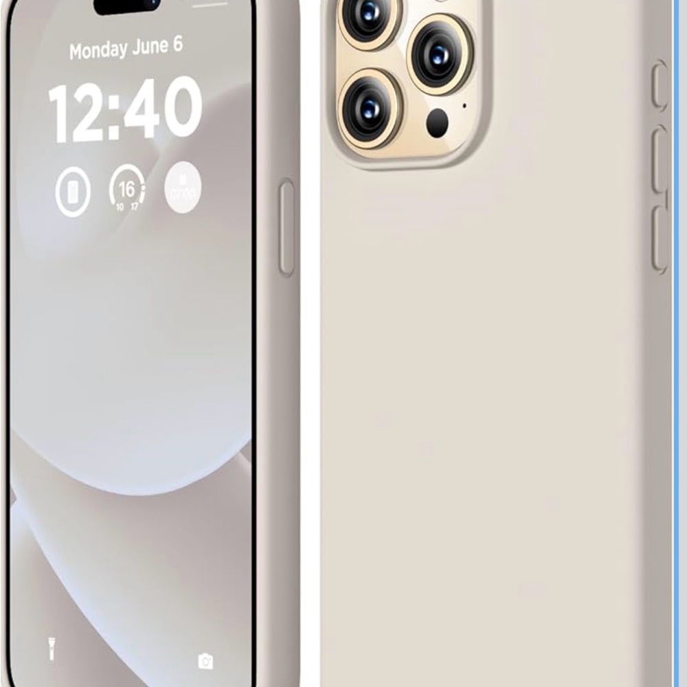 iPhone 15Pro Silicon Case (phone not included) - Color: Stone